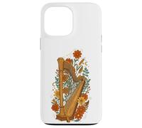 Boho Floral Harp Harpist Coque pour iPhone 13 Pro Max