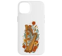 Boho Floral Harp Harpist Coque pour iPhone 14 Plus