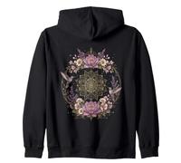 Boho Floral Mandala Colibri Lotus Botanique Décor Sweat à Capuche