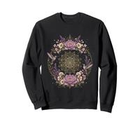 Boho Floral Mandala Colibri Lotus Botanique Décor Sweatshirt