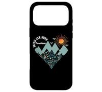 Boho Floral Mountain Flower Heart Faith Can Move Mountains Coque pour iPhone 17 Pro Max