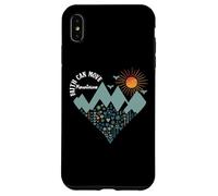 Boho Floral Mountain Flower Heart Faith Can Move Mountains Coque pour iPhone XS Max
