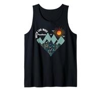 Boho Floral Mountain Flower Heart Faith Can Move Mountains Débardeur
