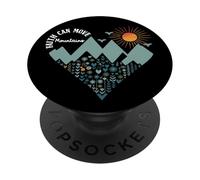 Boho Floral Mountain Flower Heart Faith Can Move Mountains PopSockets PopGrip Adhésif