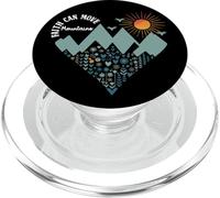 Boho Floral Mountain Flower Heart Faith Can Move Mountains PopSockets PopGrip pour MagSafe