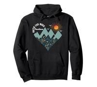 Boho Floral Mountain Flower Heart Faith Can Move Mountains Sweat à Capuche