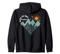 Boho Floral Mountain Flower Heart Faith Can Move Mountains Sweat à Capuche