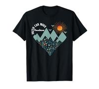 Boho Floral Mountain Flower Heart Faith Can Move Mountains T-Shirt