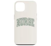 Boho Floral Nurse Retro Flower Healthcare Worker Nursing Coque pour iPhone 13