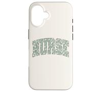 Boho Floral Nurse Retro Flower Healthcare Worker Nursing Coque pour iPhone 16