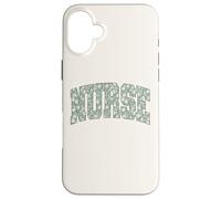 Boho Floral Nurse Retro Flower Healthcare Worker Nursing Coque pour iPhone 16 Plus