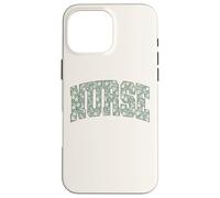 Boho Floral Nurse Retro Flower Healthcare Worker Nursing Coque pour iPhone 16 Pro Max