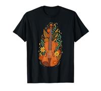 Boho Floral Violin Violinist T-Shirt
