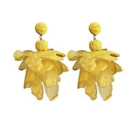 Boho Flower Drop Earrings Fashion Jewelry Floral Design Lightweight Statement Earrings Elegant Style Daily Wear Party Vacation Summer Outfit Accessory | For Women Girls