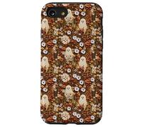 Boho Ghost Wildflower Vintage Floral Halloween Coquette Coque pour iPhone SE (2020) / 7/8