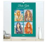 Boho-Girls. Romantische Freigeister im Sommer (hochwertiger Premium Wandkalender 2026 DIN A2 hoch), Kunstdruck in Hochglanz: Bilder voller Sonne, Freiheit und weiblicher Sinnlichkeit