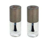 BOHO GREEN | Vernis à Ongles 10 Base | Lot de 2 | Protège, Lisse et Prévient le Jaunissement des Ongles | Ingrédients Biosourcés Coton Maïs Blé Pomme de Terre | Origine Naturelle 73,5% | Flacon 5 ml