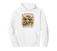 Boho Highland Cow Heart Crazy Citation Art Sweat à Capuche