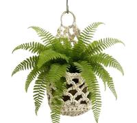 Boho Macrame Plant Hanger - Woven Cotton Decorative Wall Holder, Flower Pot Stand | Intérieur Hanging Plant Display with Bohemian Style, Bedroom Living Room Kitchen Door Office Hotel Farmhouse Indoor