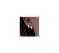 Boho mariage blanc Mini fleur boucles d’oreilles Dainty Daisy boucles d’oreilles Huggie or Simple mignon petit Floral émail Peta plus petit Cartilage délicat minuscule minimaliste femmes