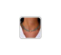 Boho Mariage Blanc Petit Collier De Perles De Rocaille Dainty Collier De Perles Minuscules Sarcelle Simple Mignon Délicat Minimaliste Chaîne Fine Rouge Collier Court Vintage Statement Pour Les Femmes