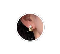 Boho Mariage Mini Boucles D'oreilles Coeur Or Argent Dainty Cz Simple Cute Small Love Smaller Rhinestone Sparkly Tiny Crystal Delicate Minimalist Trendy Jewelry For Women