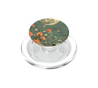 Boho Moon Wildflower Floral sur Fond Vert Sauge PopSockets PopGrip pour MagSafe