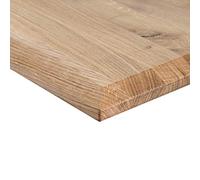 boho office Plateau de Bureau/de Table 160 x 80 x 2,5 cm en chêne Sauvage Massif, affiné avec de l’Huile pour parquet, satiné