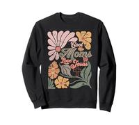 Boho Retro Fête des Mères Christian Cool Moms Love Jesus Sweatshirt