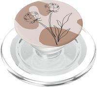 Boho Rose Fleur Beige Terre Cuite Bohème Esthétique Femme PopSockets PopGrip pour MagSafe