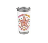 Boho Starfish Dreams Hippie Sun Bliss Retro Groovy Beach Gobelet isotherme en acier inoxydable double paroi