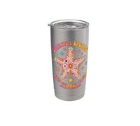 Boho Starfish Dreams Hippie Sun Bliss Retro Groovy Beach Gobelet isotherme en acier inoxydable double paroi