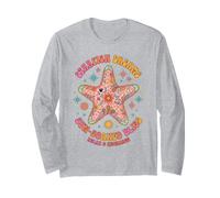 Boho Starfish Dreams Hippie Sun Bliss Retro Groovy Beach Manche Longue