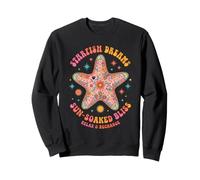 Boho Starfish Dreams Hippie Sun Bliss Retro Groovy Beach Sweatshirt