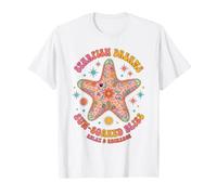 Boho Starfish Dreams Hippie Sun Bliss Retro Groovy Beach T-Shirt