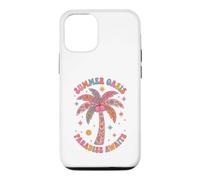 Boho Summer Oasis Paradise Vous Attend Un Palmier Tropical rétro Coque pour iPhone 12/12 Pro
