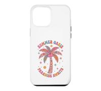 Boho Summer Oasis Paradise Vous Attend Un Palmier Tropical rétro Coque pour iPhone 12 Pro Max