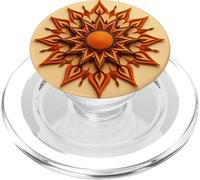 Boho Sun Mandala Géométrique Radiant Symétrie Design PopSockets PopGrip pour MagSafe