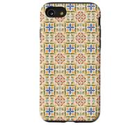 Boho Tile Blanc Coque pour iPhone SE (2020) / 7/8