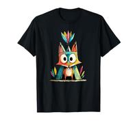 Boho Tipi Renard avec Plumes Woodland Kids T-Shirt