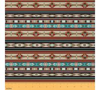 Boho Tissu 92x150cm, Tissus au Metre Ethnique Exotique, bande Tribale bohème Tissu Canapé pour la décoration intérieure et les projets de bricolage à la maison, Tissu d'extérieur Vintage