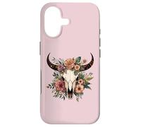 Boho Vache Taureau Crâne Fleurs Wild West Western Cowgirl Texans Coque pour iPhone 17