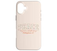 Boho Wildflower Bible Verse Christian Collection. Peace Coque pour iPhone 16 Plus