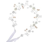 BohoBliss Les extensions de cheveux de mariage pour mariées sont tissées à partir du fil en alliage d'argent