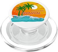 Bohol Philippines Palmiers Plage Île Souvenir Vacances PopSockets PopGrip pour MagSafe