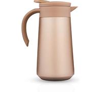 BOHORIA® Bouteille isotherme | Thermos | Pichet pour café, thé et eau | Acier inoxydable | Fermeture Quick Tip | 0,8 l (doré)
