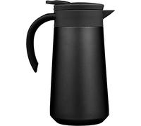 BOHORIA® Bouteille isotherme | Thermos | Pichet pour café, thé et eau | Acier inoxydable | Fermeture Quick Tip | 0,8 l (noir)