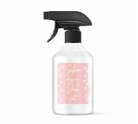 BOHORIA Spray d'ambiance 500 ml - Cadeau avec inscription « Die Welt ist schön, weil du mit drauf bist. Happy Birthday ! » - Spray de parfum d'ambiance - Parfum de linge frais (Schön dass es dich gibt