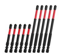 Bohrer - Tournevis magnétique haut | 10 pièces de forets de tournevis en acier, y compris boîte de rangement | Slip - Répriseurs à vis multi apo pour l'ensemble de mu