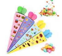 Bohrma Lot de 32 petits sacs d'écolier, 20 cm, pour frères et sœurs, pour fille et garçon, pliable, pour la rentrée des classes et les fêtes (quatre)